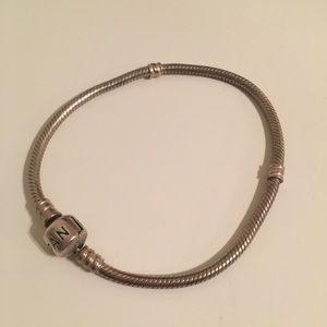 Authentic 8” Pandora Silver Bracelet
